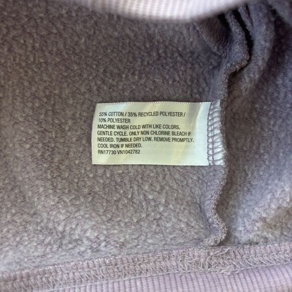 Wild Fable Women Cropped Sweatshirt Purple Size XS Cozy Soft Lavender Athleisure - Picture 5 of 7
